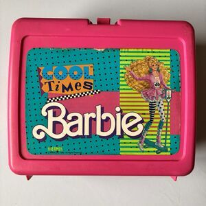 Vintage 1989 Barbie COOL TIMES LUNCH BOX Hot Pink Plastic